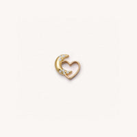 Heart & Moon Charm